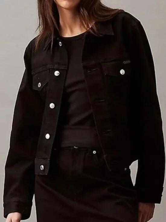 NEW Calvin Klein Classic Trucker Denim Jacket - Picture 2 of 5